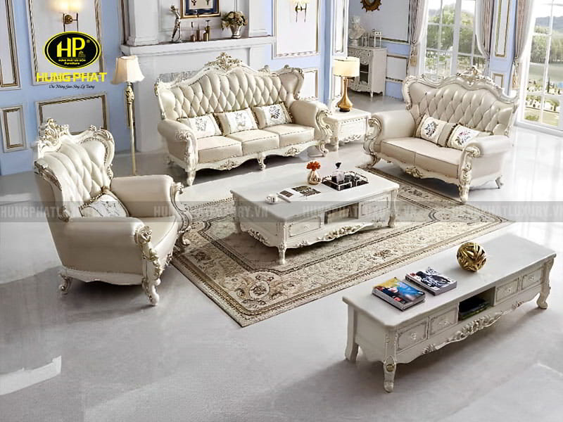 sofa góc tân cổ điển M-83