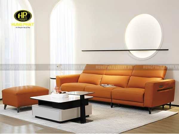 Sofa thư giãn chỉnh điện màu cam GC-3019