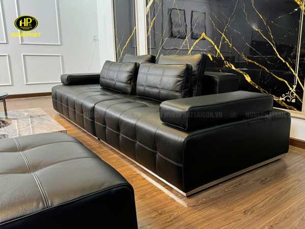 ghế sofa da bò thật nhập khẩu sang trọng sf-kf01