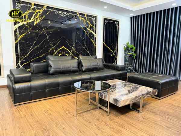 sofa da bò nhập khẩu ý hiện đại sf-kf01