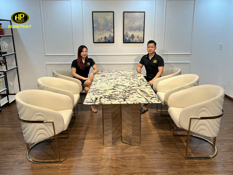 Bàn ăn cao cấp nhập khẩu hiện đại BA-SF12