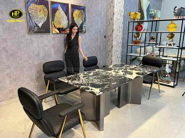 bàn ăn đá cẩm thạch ba-sf22