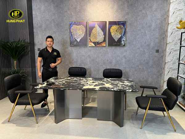 bàn ăn đá cẩm thạch cao cấp nhập khẩu ba-sf22