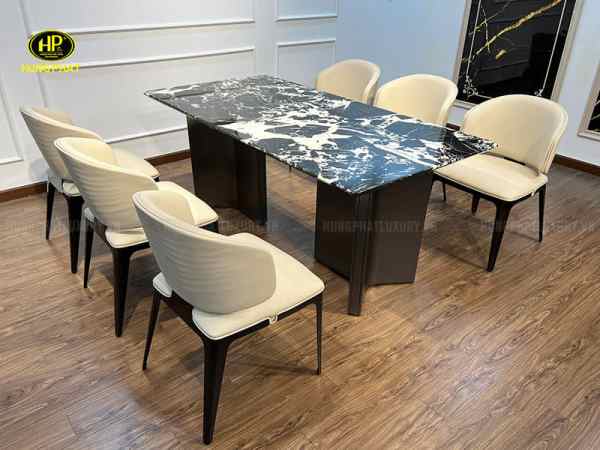 Bàn ăn đá cẩm thạch tự nhiên BA-SF22