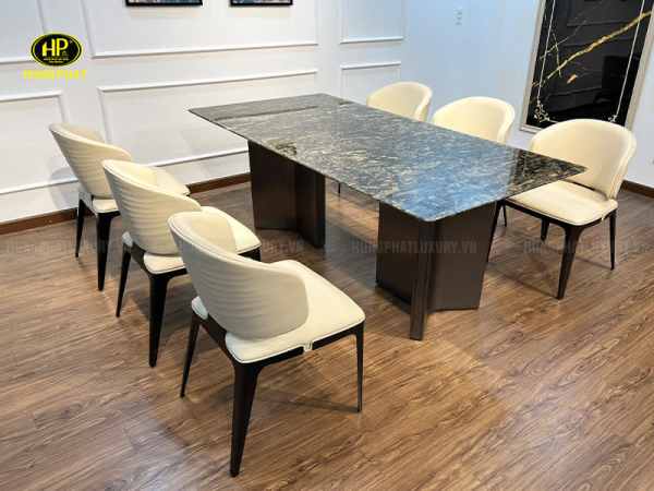 bàn ăn mặt đá cẩm thạch tự nhiên nhập khẩu BA-TY3980