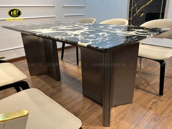 Bàn ăn mặt đá cẩm thạch tự nhiên BA-SF22