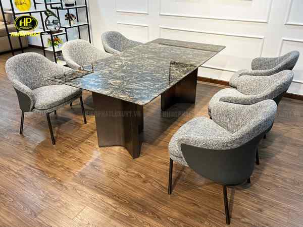 bàn ăn mặt đá cẩm thạch tự nhiên BA-TY3980