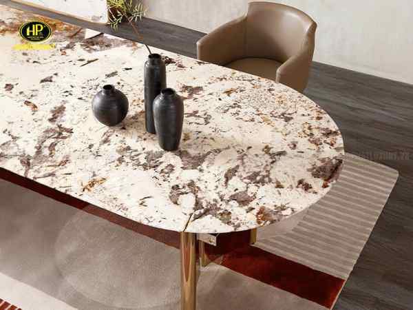 Bàn ăn mặt đá vi tinh thể nhập khẩu BA-SF9
