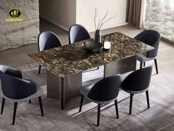 Bàn ăn mặt đá BA-TY3980 thiết kế sang trọng, đẳng cấp