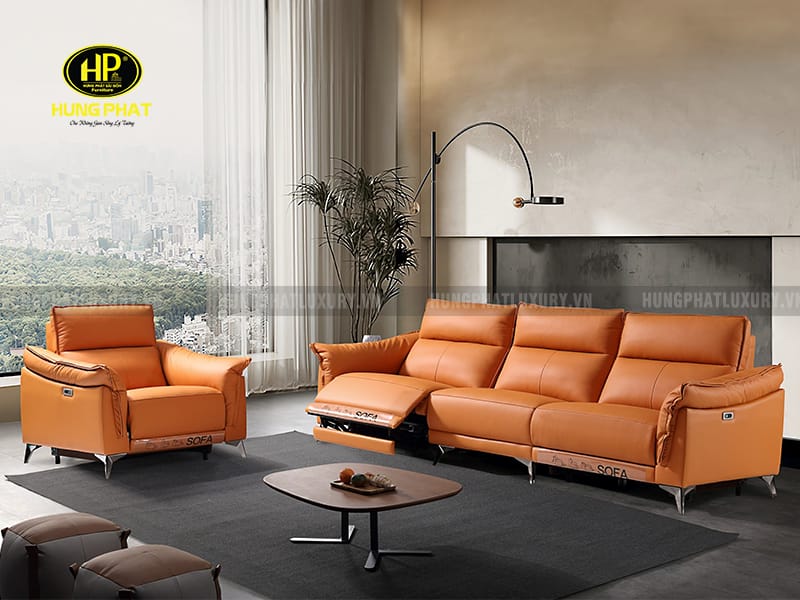 sofa chỉnh điện da bò g906