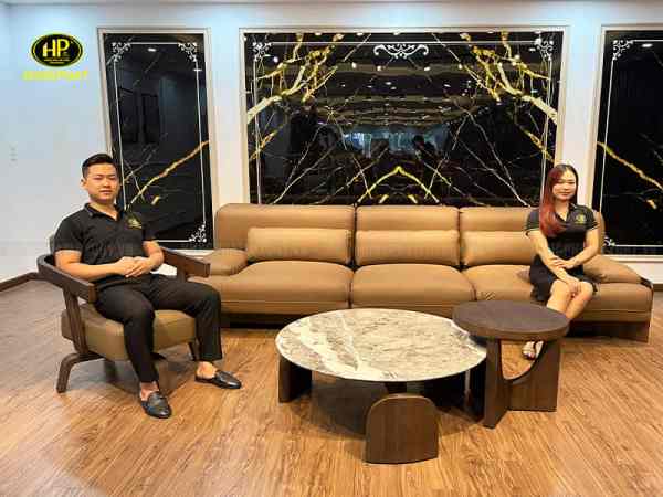 Bộ ghế sofa da bò H697