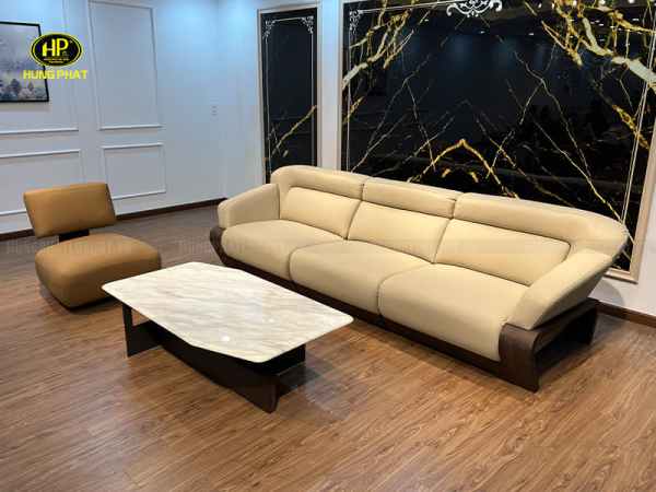 Ghế sofa da bò ý nhập khẩu H681