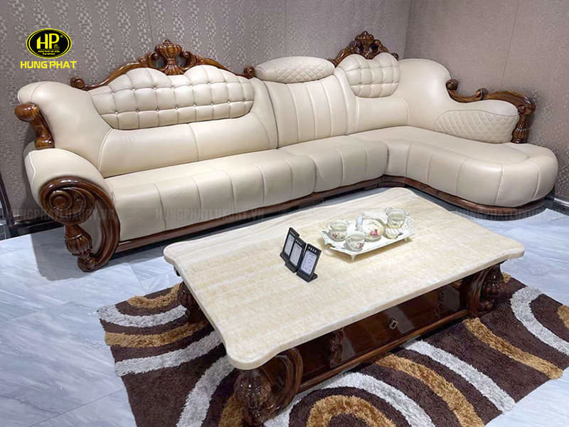 ghế sofa da bò nhập khẩu ý KU-888