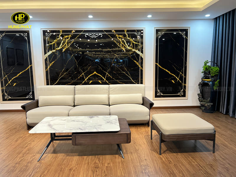 Ghế sofa da bò ý hiện đại H630A