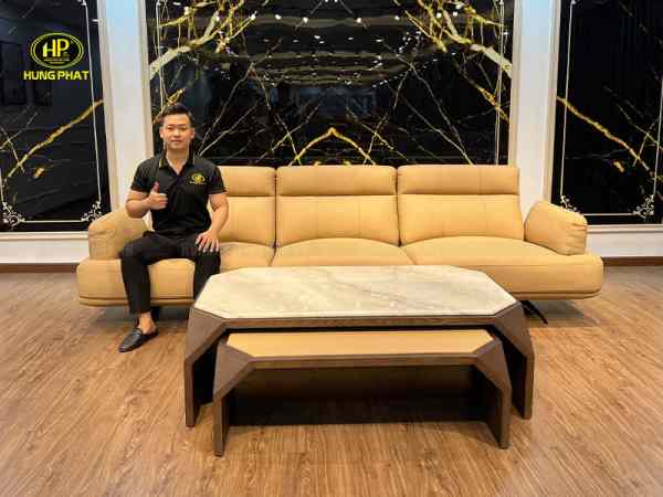 Ghế sofa da bò Ý H691C