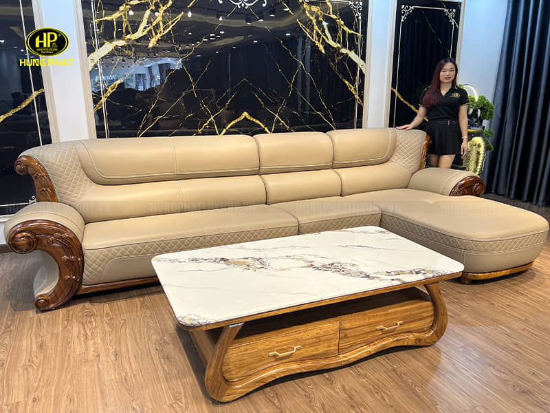 ghế sofa da bò ý WJ166