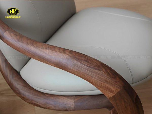 ghế thư giãn bập bênh gỗ óc chó cao cấp XY101-1