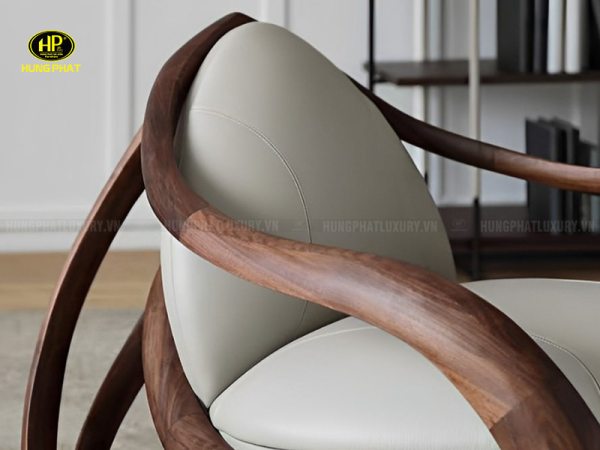 ghế thư giãn bập bênh gỗ óc chó nhập khẩu XY101-1