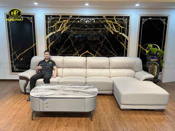 sofa da bò nhập khẩu 8088