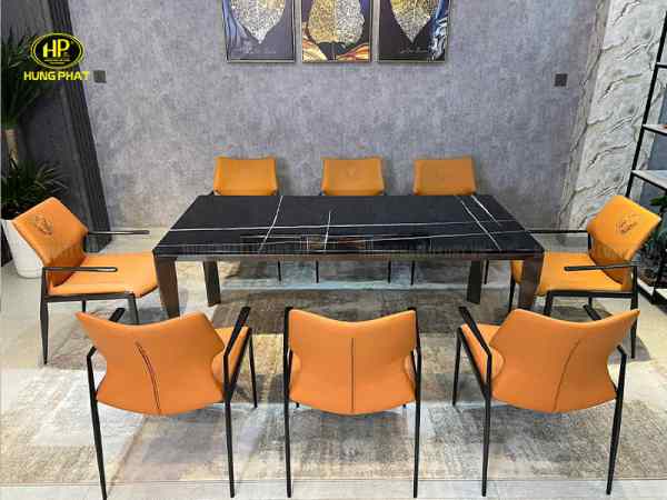 bàn ăn đá cẩm thạch nhập khẩu ba-sh010