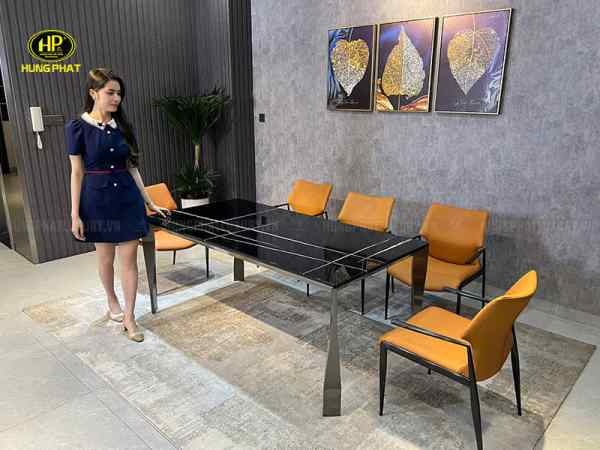 bàn ăn mặt đá nhập khẩu ba-sh010