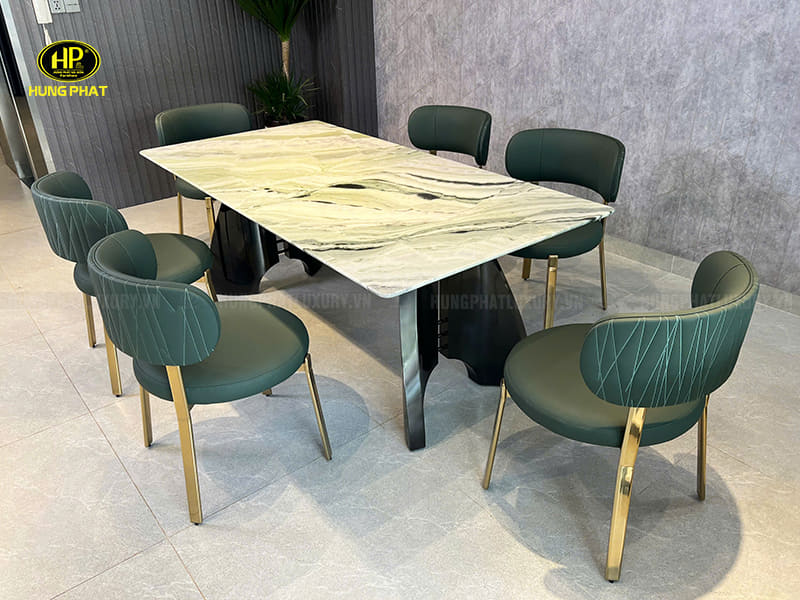 bàn ăn mặt đá tự nhiên ba-sf25