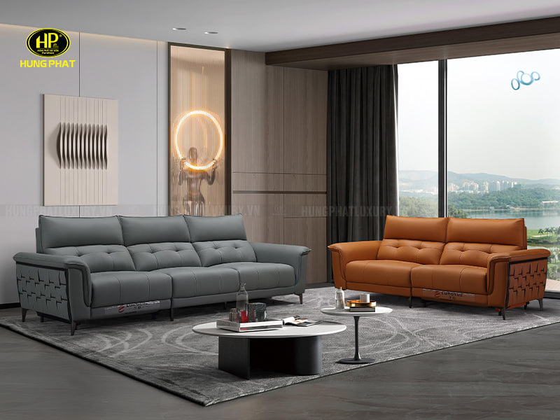 ghế sofa da bò ý thư giãn lg951