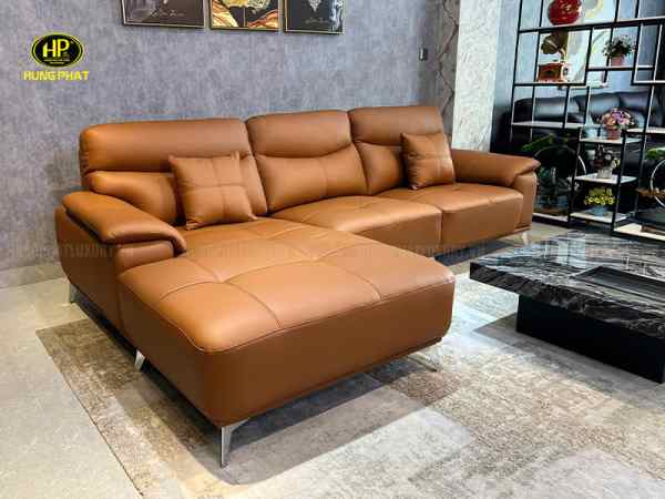 sofa da góc l h-8275b