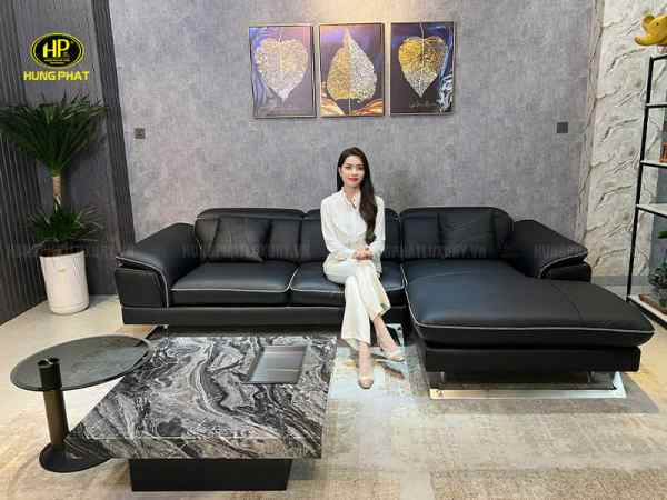 bộ sofa da bò hv-912