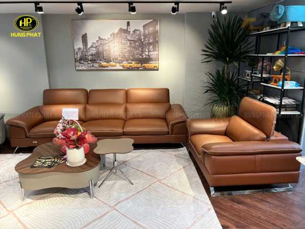 bộ sofa da bò ý torino s03