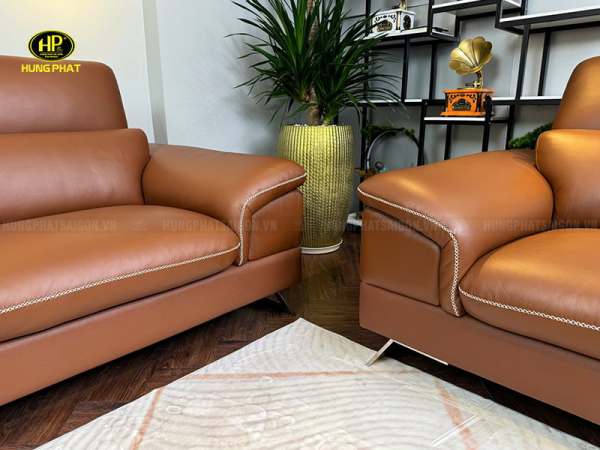 ghế sofa bọc da bò ý sang trọng torino s03