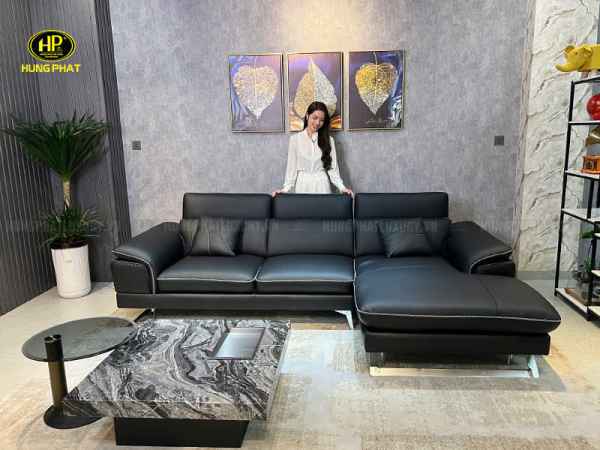 ghế sofa da bò hiện đại hv-912