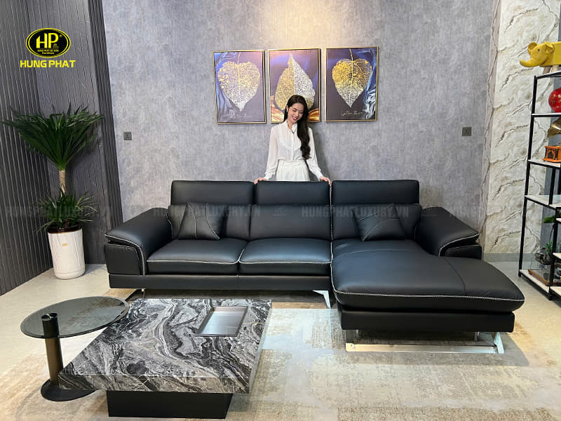 ghế sofa da bò hiện đại hv-912