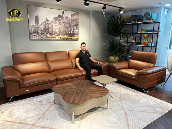 ghế sofa da bò ý nhập khẩu torino s03