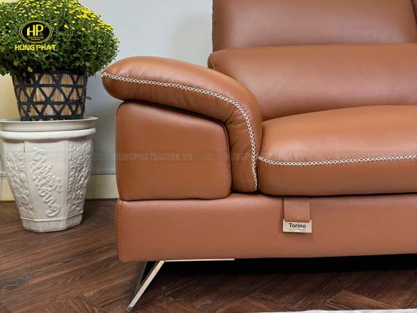 sofa da bò thật hiện đại torino s03