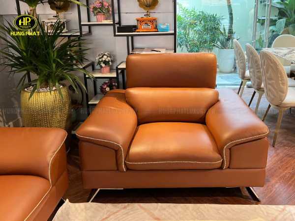 sofa đơn da bò ý cao cấp torino s03