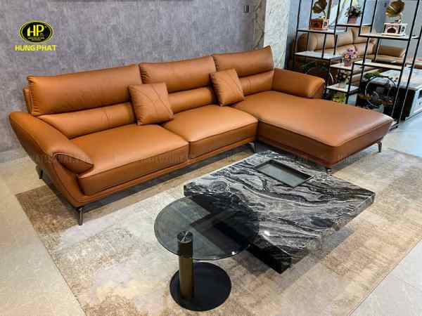 sofa góc da bò hv-913