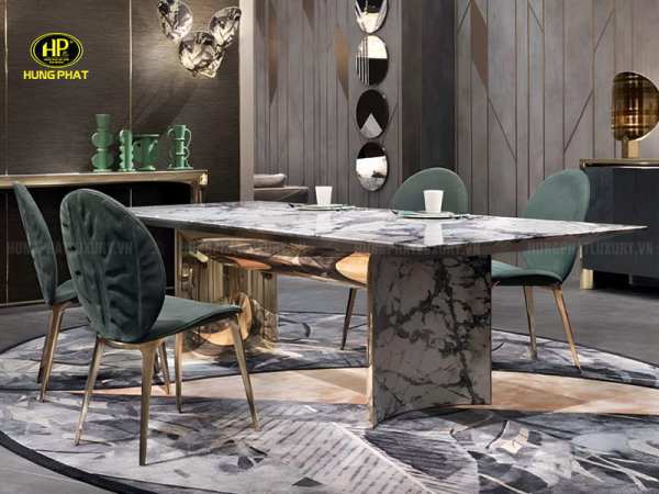 bàn ăn đá cẩm thạch dt1008