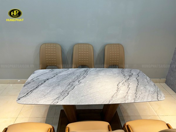 bộ bàn ăn chân gỗ sồi vt-8188