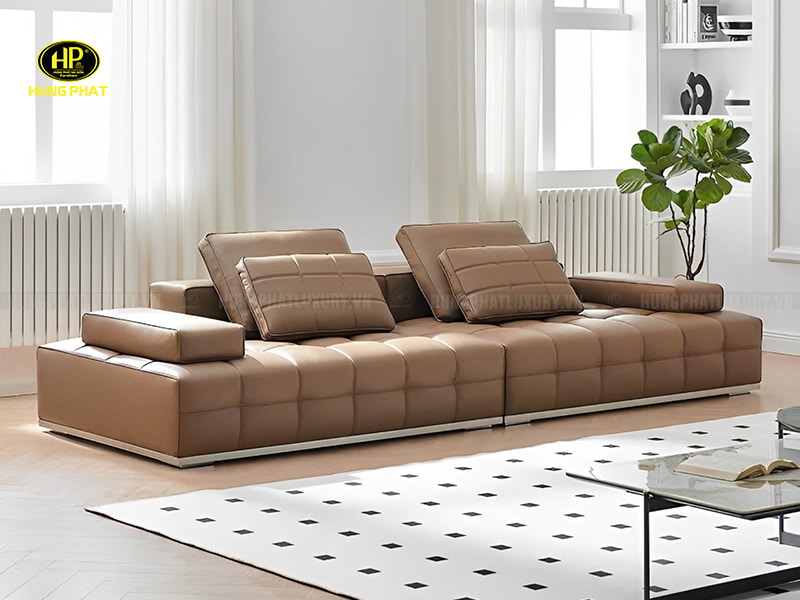 ghế sofa bọc da bò thật sf-kf02