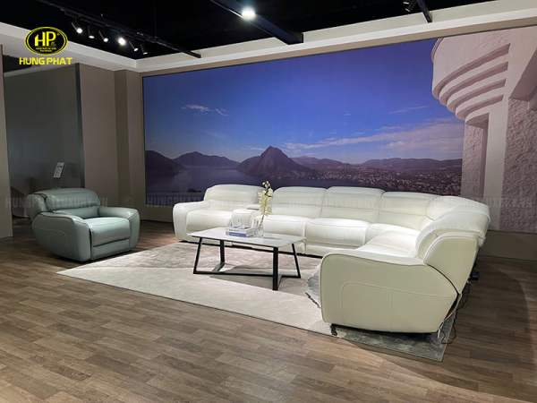 sofa da bò bền đẹp puro u90102hm