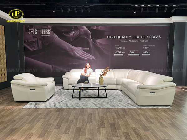 sofa da bò đẹp sereno u80091hm