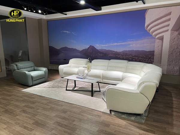 sofa da bò nhập khẩu cao cấp puro u90102hm