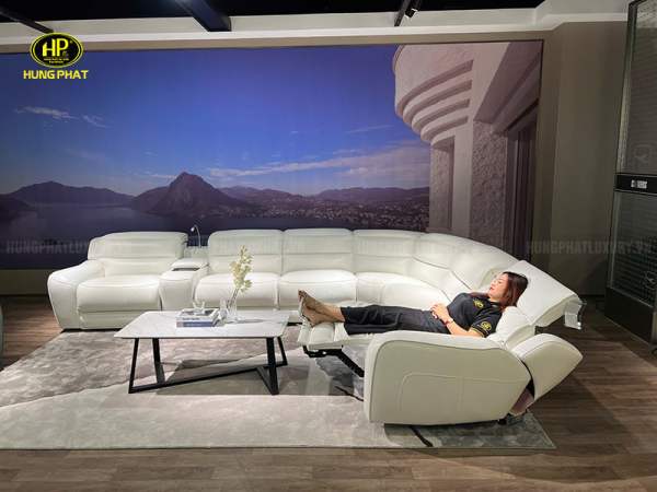 sofa da bò sang trọng puro u90102hm