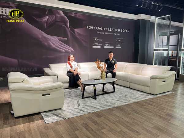 sofa da bò ý sereno u80091hm