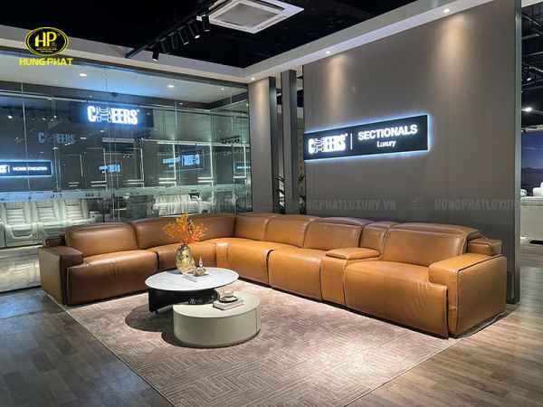 sofa da thật nhập khẩu bello u90191hm