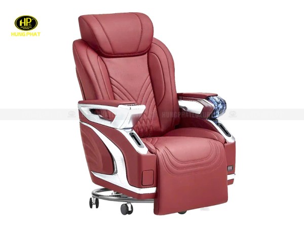 ghế tổng giám đốc chỉnh điện màu đỏ fz-6a118