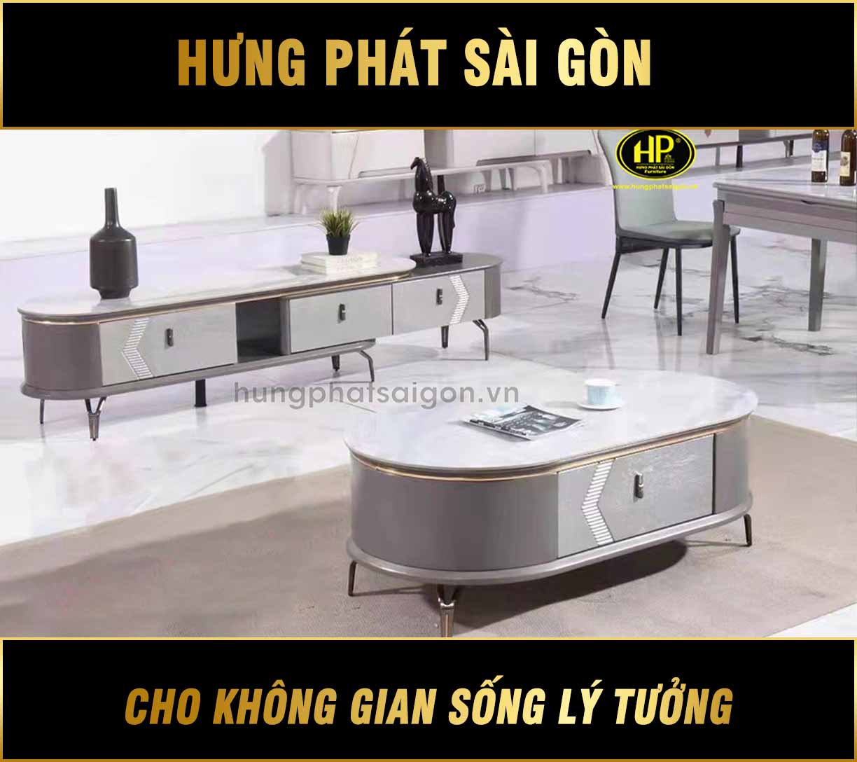 Bàn Sofa Mặt Đá Hiện Đại X76