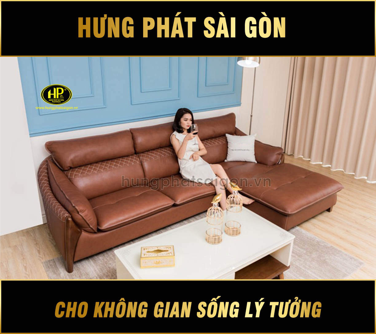 Sofa da sang trọng mẫu mới HD-84