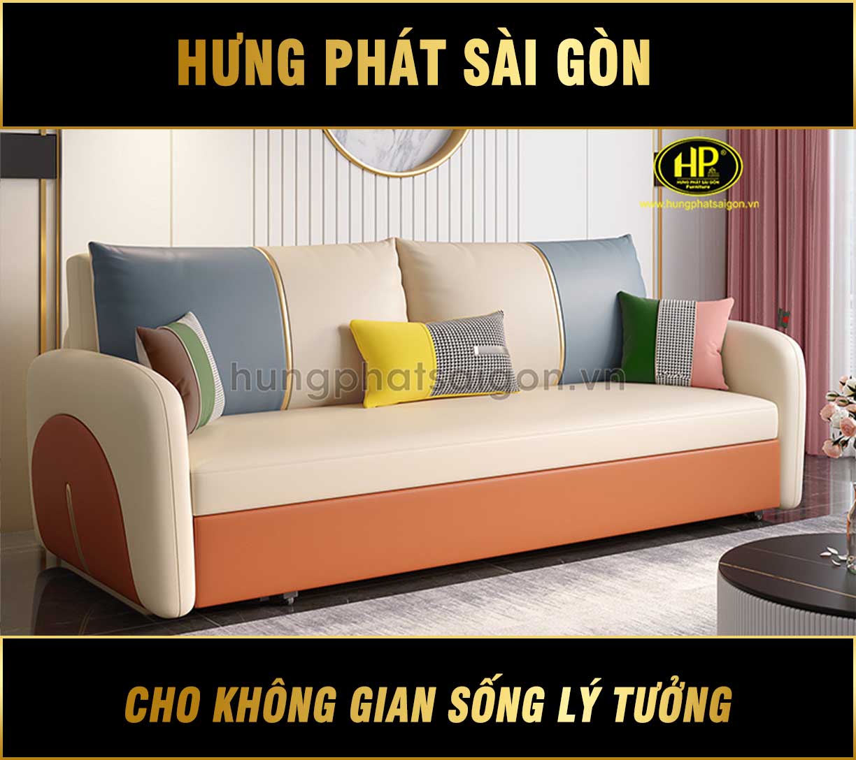 Sofa giường đa năng kéo ra thành giường hiện đại GK-K004